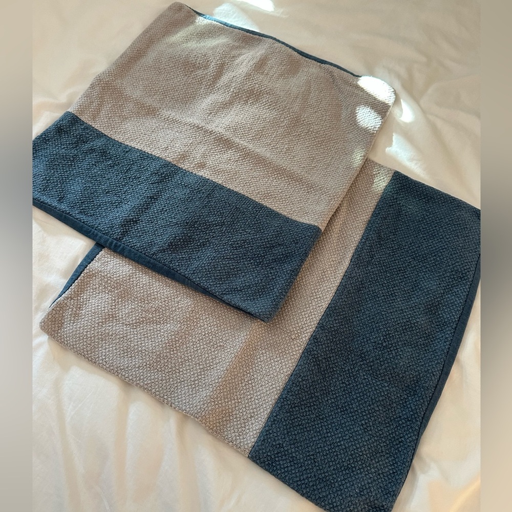Casper Blue and Gray Throw Pillows